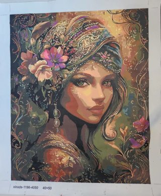 Cuadro por números mujer 40x50
