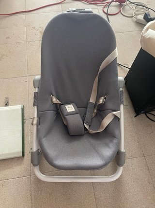 Moisés para bebé gris
