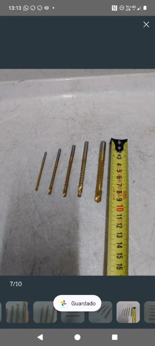 5 brocas hss para hacer figuras en metal
