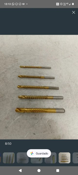 5 brocas hss para hacer figuras en metal