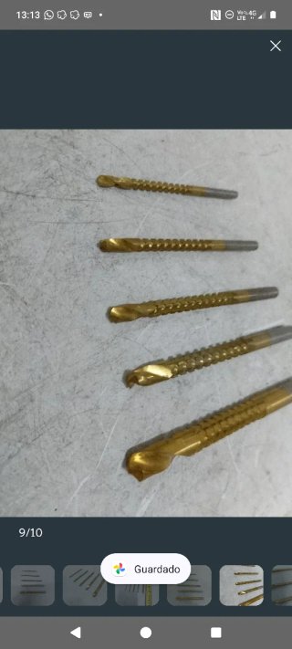 5 brocas hss para hacer figuras en metal