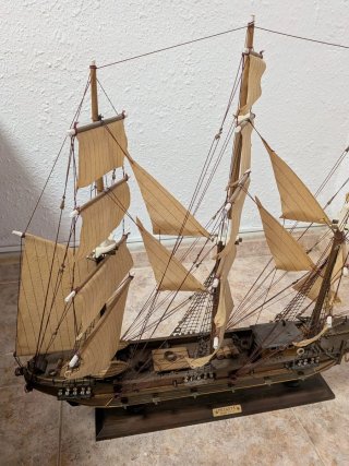 Maqueta Fragata Madera S.XVIII
