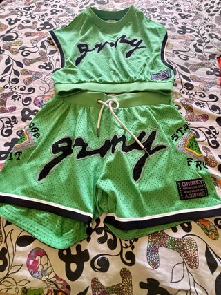 Conjunto Grimey Camiseta y Bermuda Verde