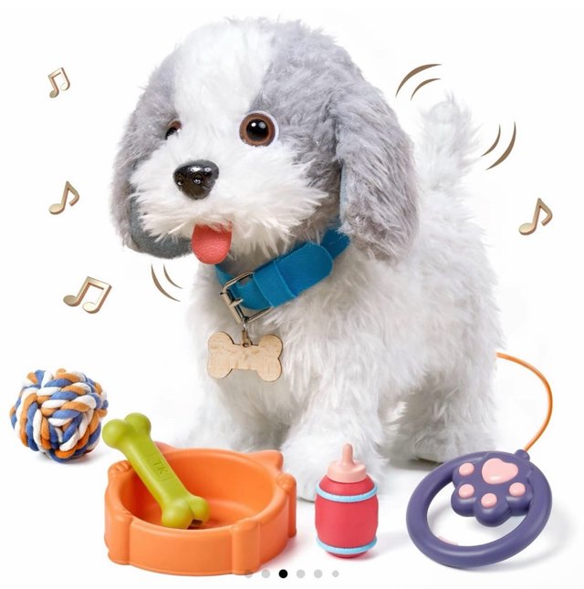 Perrito de peluche interactivo