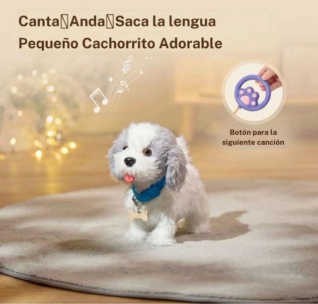 Perrito de peluche interactivo