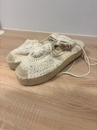 Alpargatas cuña ETIKA Beige Talla 38