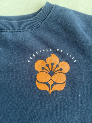 Sudadera corta niña azul oscuro T8-9