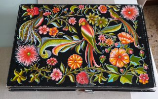 Mantón de Manila Negro Bordado Flores