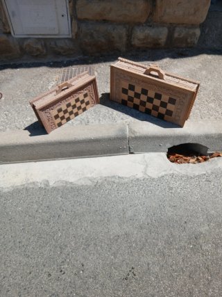 Juego de mesa Backgammon y Ajedrez