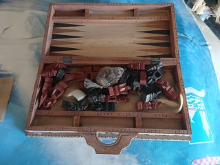 Juego de mesa Backgammon y Ajedrez