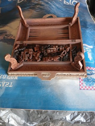 Juego de mesa Backgammon y Ajedrez