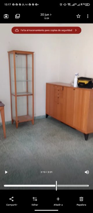 Kit de vitrina armario y mesa de comedor
