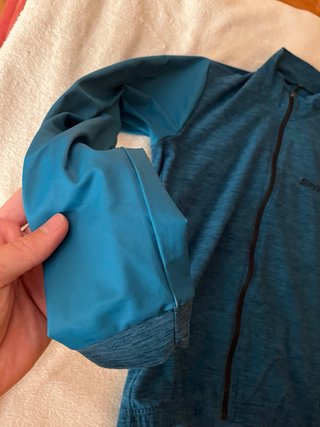 maillot largo Chaqueta Santini fina verde azulado