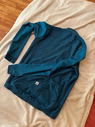 maillot largo Chaqueta Santini fina verde azulado