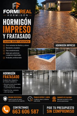 Hormigón Impreso y Fratasado