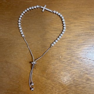 Pulsera Plata 925 Cruz Circonitas Ajustable