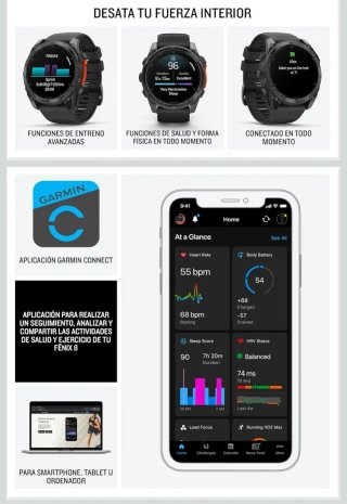 Garmin Fenix 8 - Reloj Alto Rendimiento