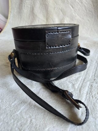 Borsa Vintage Pelle Rigida Nera
