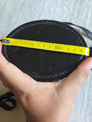 Borsa Vintage Pelle Rigida Nera
