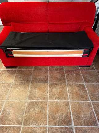 Sofá Cama Rojo Tela