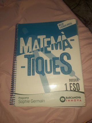 Matemàtiques, 1 ESO, programa Sophie Germain Do...