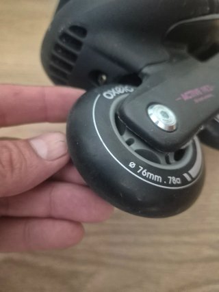 Patines en línea Oxelo negros y rosas