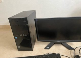 Ordenador HP Negro Completo