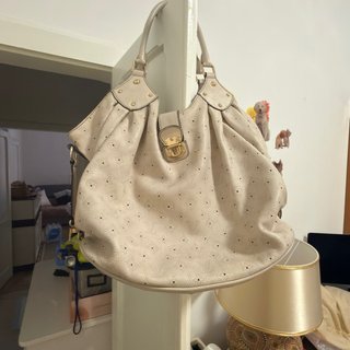 Borsa Louis Vuitton Beige Pelle Traforata