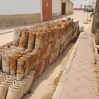 Tejas árabes de barro