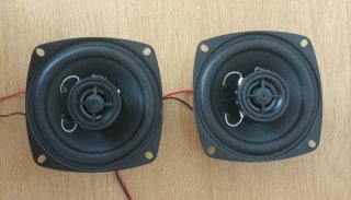 Altavoces Coche Clásico Negro