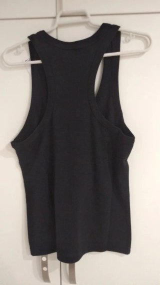 Camiseta tirantes negra vintage
