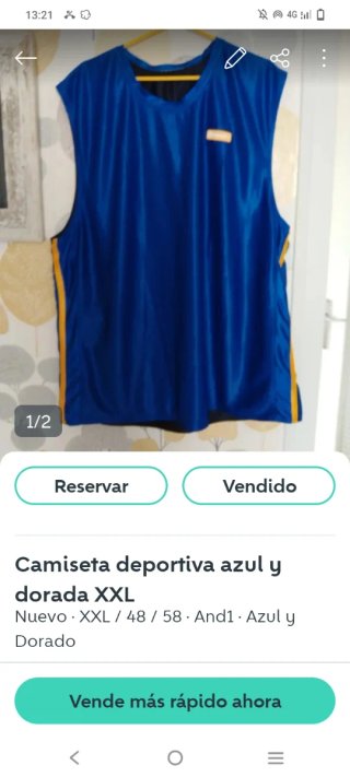 Camiseta sin mangas reversible gris/naranja/negra