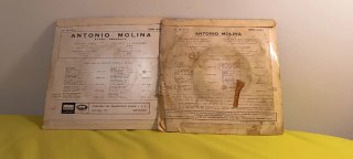 Discos Vinilo Antonio Molina 45 RPM
