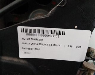 92051 841c000 motor completo lancia lybra berlina