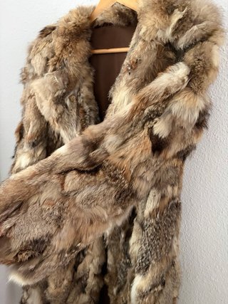 Abrigo de conejo vintage, El Corte Inglés boutique