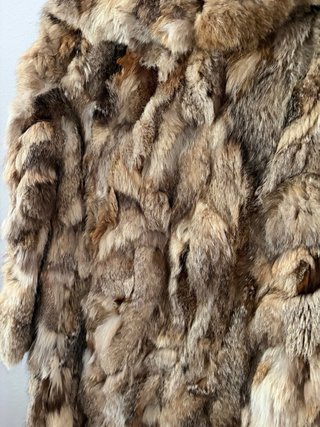 Abrigo de conejo vintage, El Corte Inglés boutique