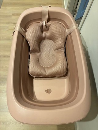 Bañera plegable Twistshake rosa