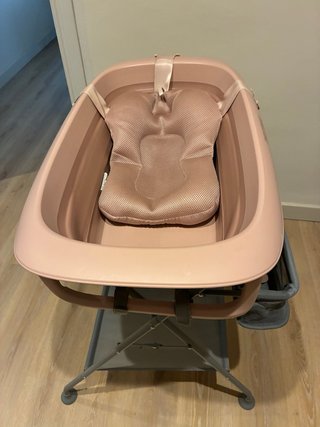 Bañera plegable Twistshake rosa