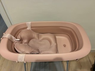 Bañera plegable Twistshake rosa