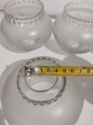 Tulipas de cristal esmerilado (5 unidades)