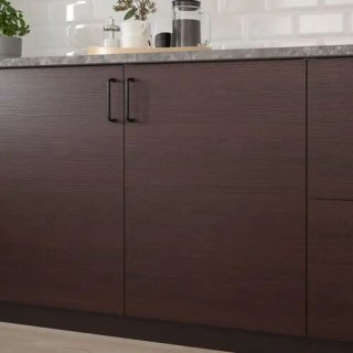 Puerta IKEA ASKERSUND Ceniza Marrón Oscuro 40x80