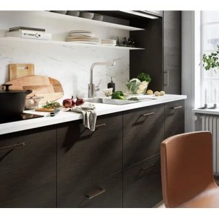 Puerta IKEA ASKERSUND Ceniza Marrón Oscuro 40x80