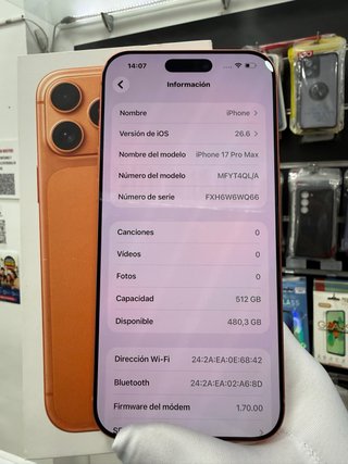 iPhone 17 Pro Max 512GB/100% bat factura garantia