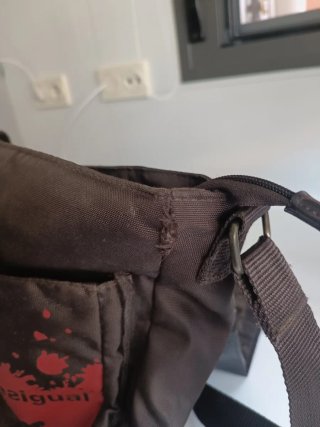 Bandolera Desigual Caballero Negra