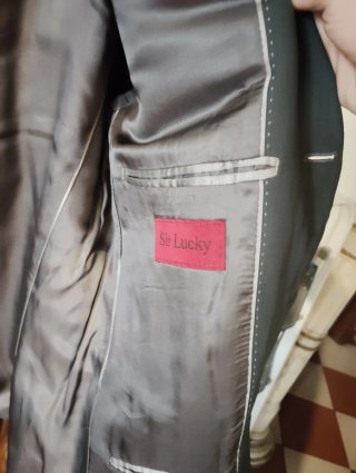 Chaqueta de traje gris