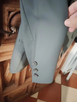 Chaqueta de traje gris