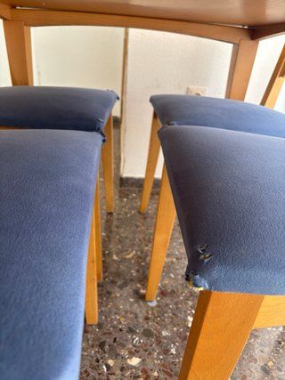 Mesa extensible comedor + 5 sillas