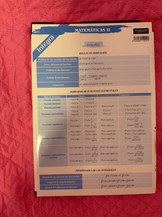 Integra, 2 Bachillerato matemáticas