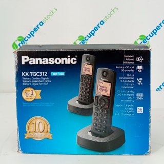 Teléfono Inalámbrico Panasonic KX-TGC312 Negro