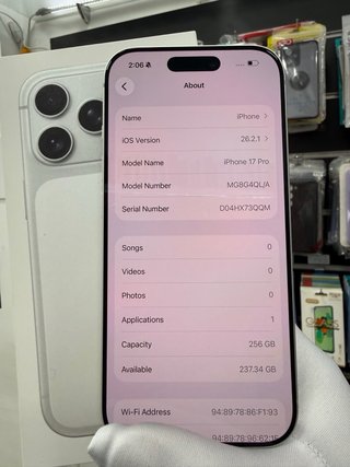iPhone 17 Pro 256GB/100% bat factura garantía perf